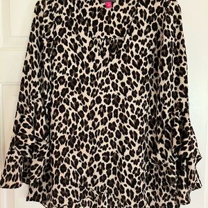 Vince Camino Leopard Print Women's Top